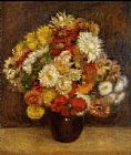 Bouquet Of Chrysanthemums i by Pierre Auguste Renoir